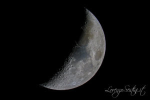 Luna del con Telescopio c9 e riduttore di focale con 1000d Canon