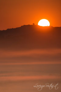 Alba in Val d'Orcia.