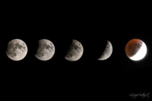 Eclissi di Luna 16 Luglio parziale 65%