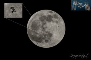 Iss passaggio sulla Luna